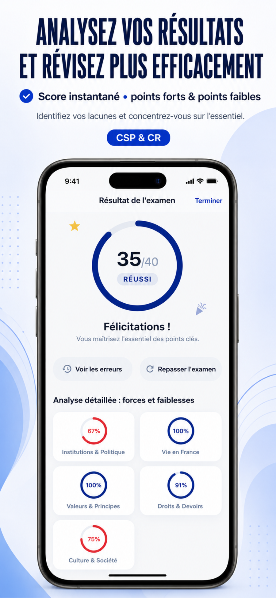 Civic Quiz France — écran 3